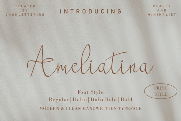 Ameliatina Font - Featured Image