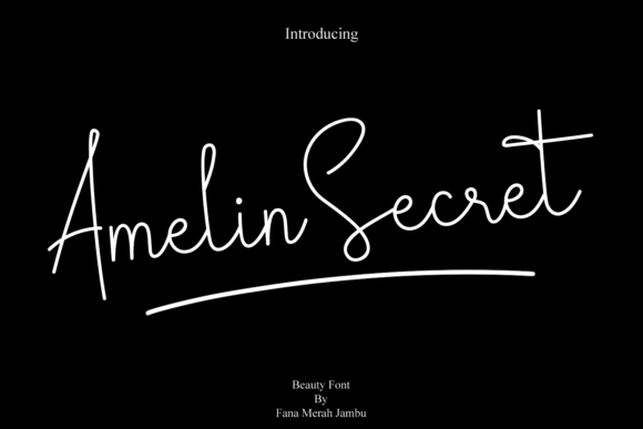 Amelin Secret Font - Featured Image