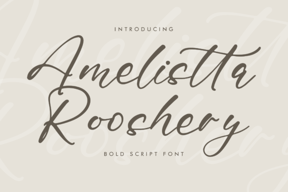 Amelistta Rooshery Font - Featured Image