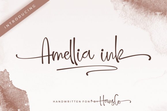 Amellia Ink Font - Featured Image