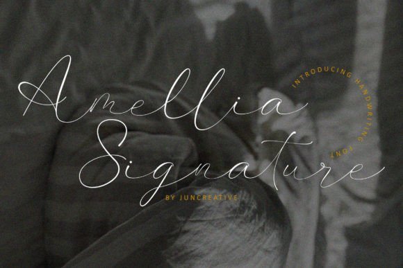 Amellia Signature Font - Featured Image