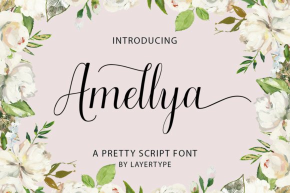 Amellya Script Font - Featured Image