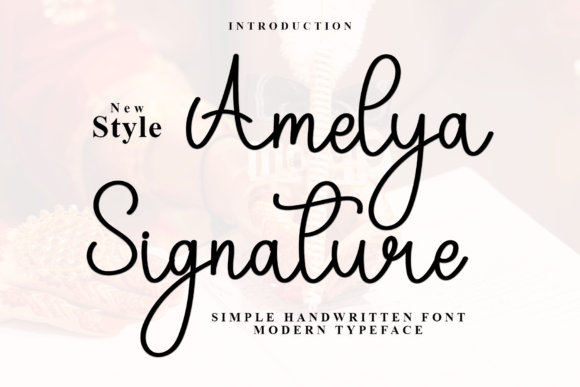 Amelya Signature Font - Featured Image