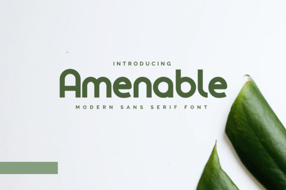 Amenable Font - Featured Image