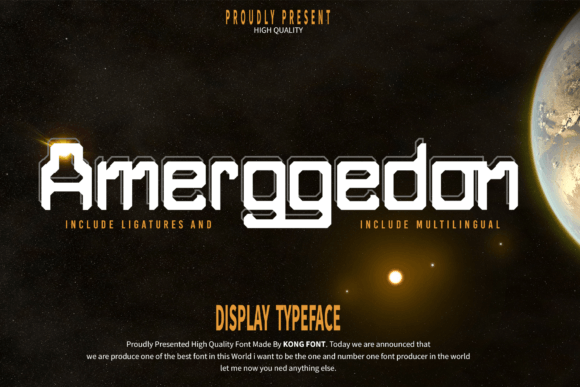 Amerggedon Font - Featured Image