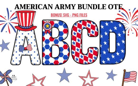 American 4th of July Bundle Font - Featured Image