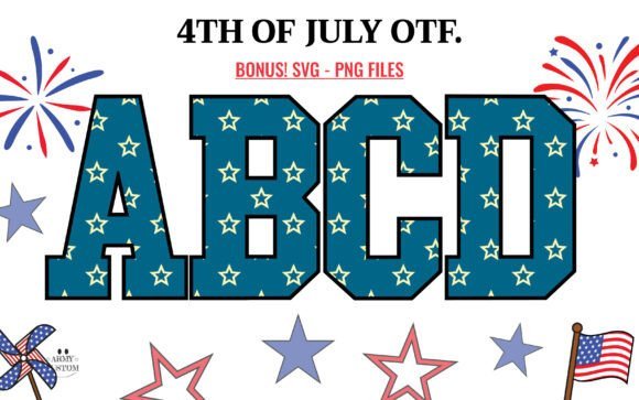 American 4th of July Font - Featured Image