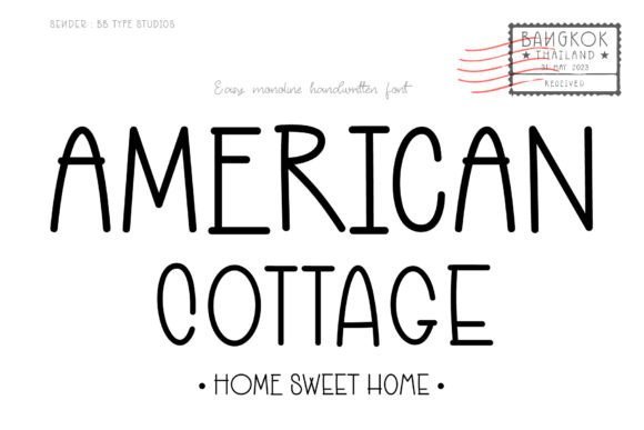 American Cottage Font - Featured Image