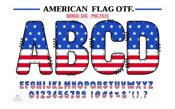 American Flag Font - Featured Image