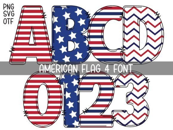 American Flag Font - Featured Image