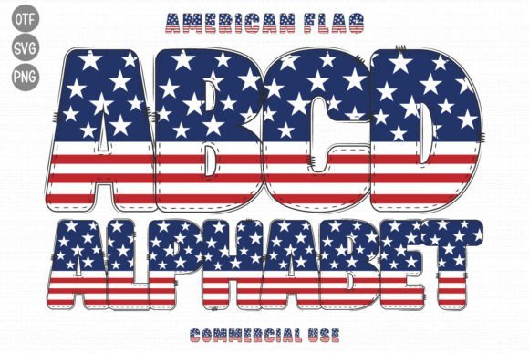 American Flag Font - Featured Image