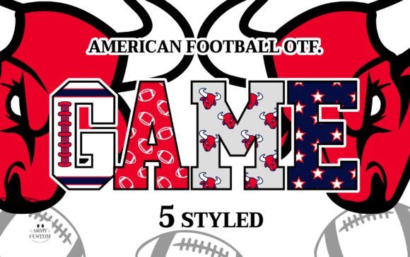 American Football Bulls Font - Featured Image