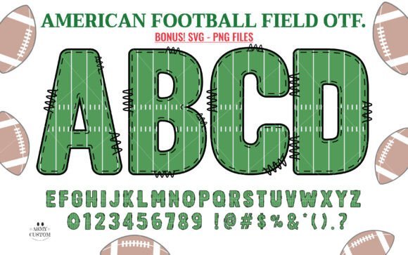American Football Field Font - Featured Image