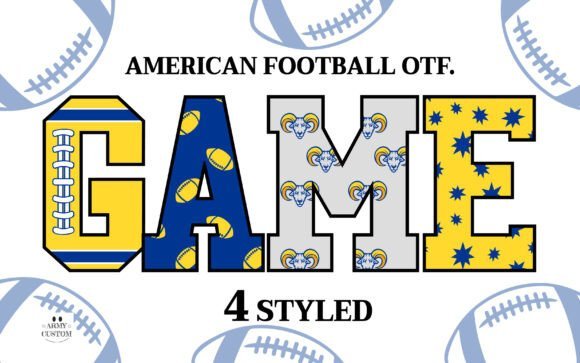 American Football Rams Font - Featured Image