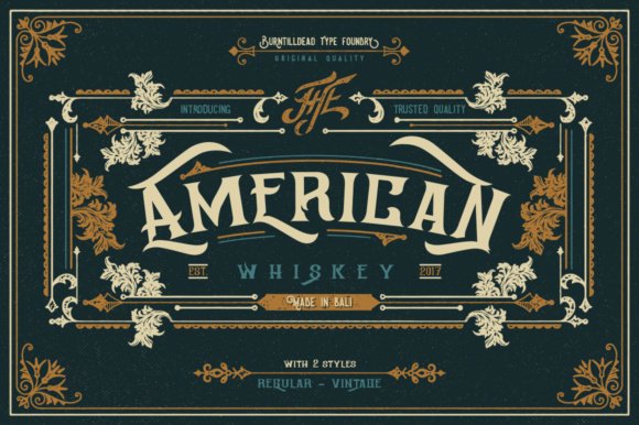 American Whiskey Font - Featured Image
