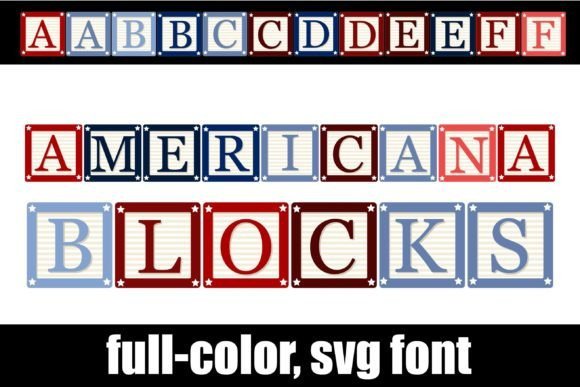 Americana Blocks Font - Featured Image