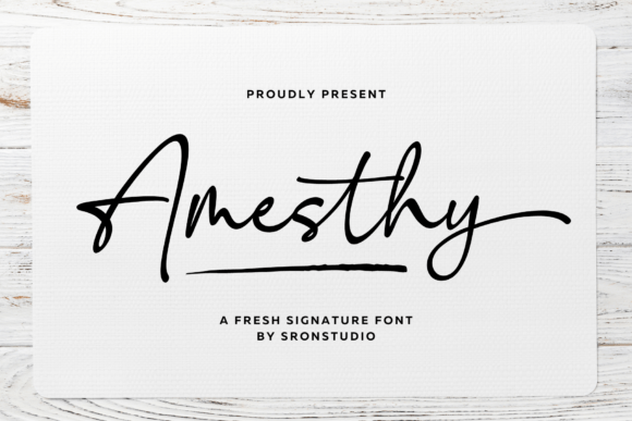 Amesthy Font - Featured Image