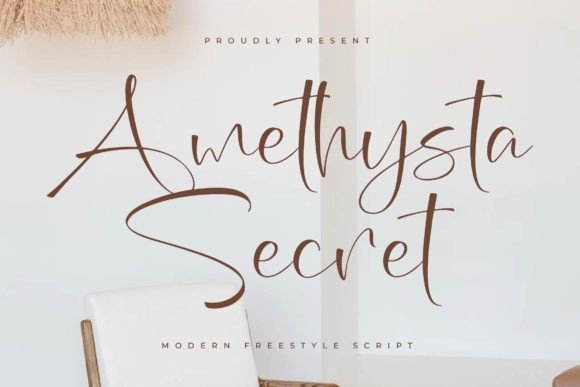 Amethysta Secret Font - Featured Image