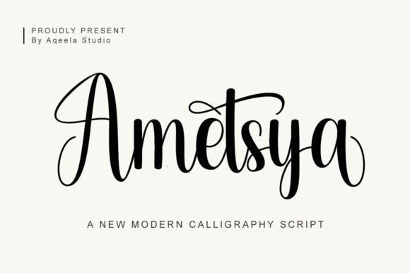 Ametsya Font - Featured Image