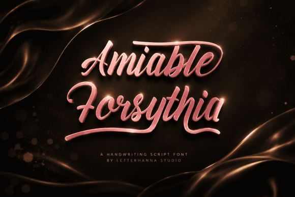 Amiable Forsythia Font - Featured Image