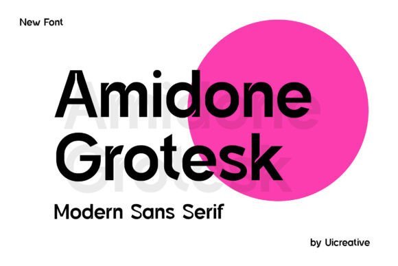 Amidone Grotesk Font - Featured Image