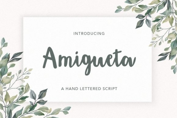 Amigueta Script Font - Featured Image