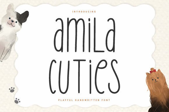Amila Cuties Font - Featured Image