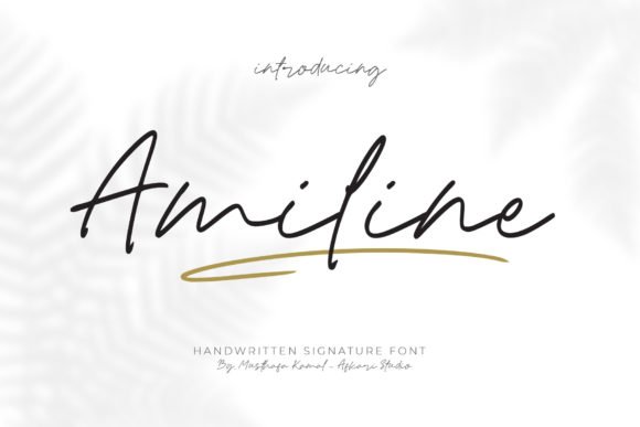 Amiline Font - Featured Image