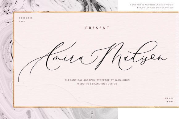 Amira Madison Font - Featured Image