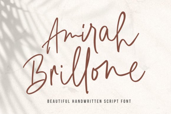 Amirah Brillone Font - Featured Image