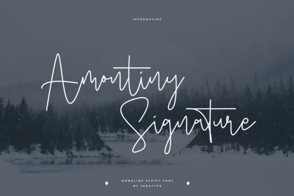 Amontiny Signature Font - Featured Image