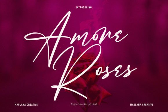 Amore Roses Font - Featured Image