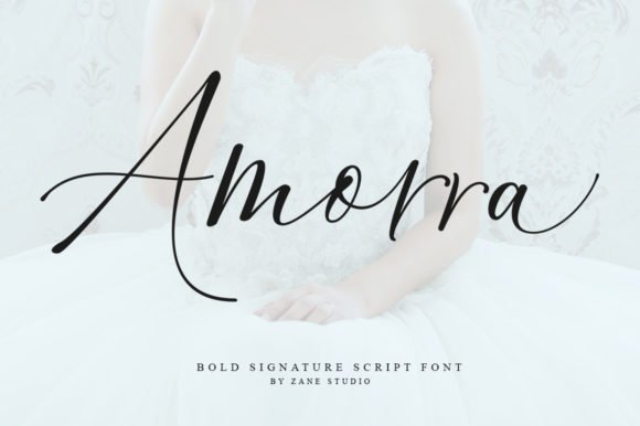 Amorra Script Font - Featured Image