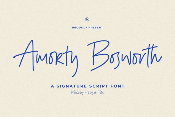 Amorty Bosworth Font - Featured Image