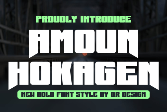 Amoun Hokagen Font - Featured Image