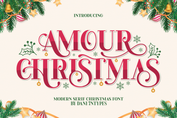 Amour Christmas Font - Featured Image