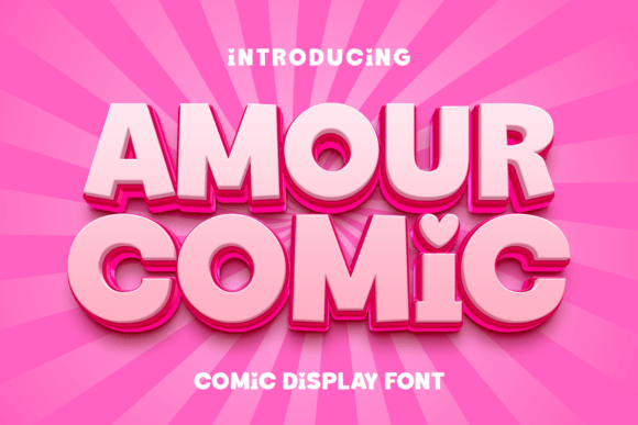 Amour Comic Font - Featured Image