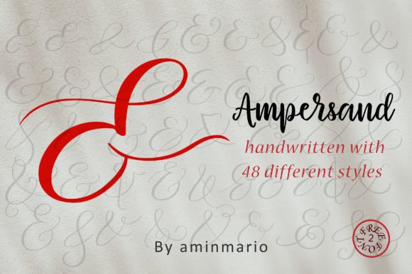 Ampersand | 48 Different Styles Font - Featured Image