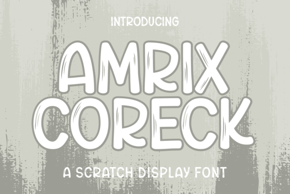 Amrix Coreck Font - Featured Image