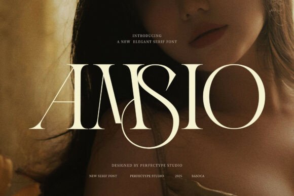 Amsio Elegant Serif Font - Featured Image