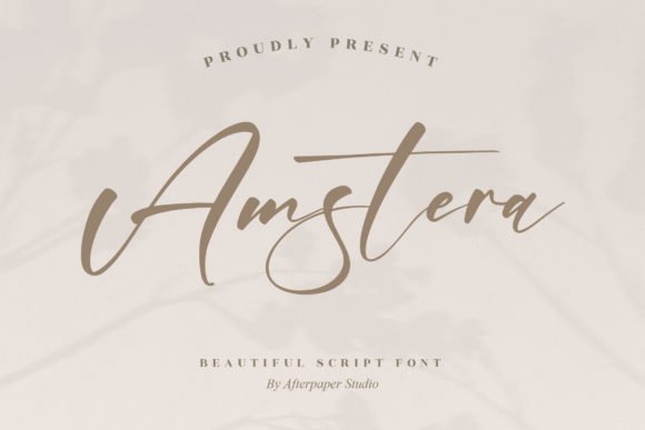 Amstera Font - Featured Image