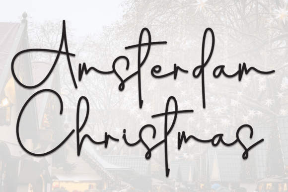 Amsterdam Christmas Font - Featured Image