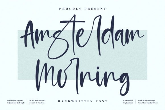 Amsterdam Morning Font - Featured Image