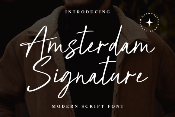 Amsterdam Siganture Font - Featured Image