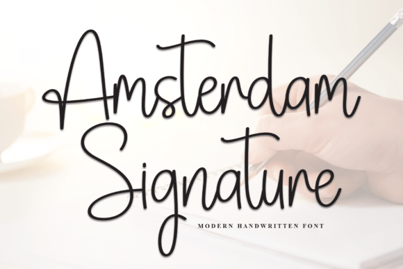 Amsterdam Signature Font - Featured Image