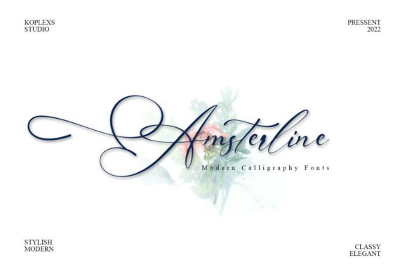 Amsterline Font - Featured Image