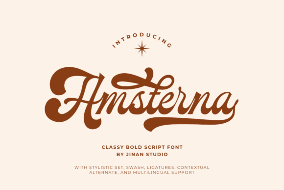 Amsterna Font - Featured Image