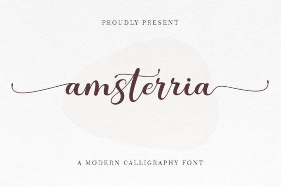 Amsterria Font - Featured Image