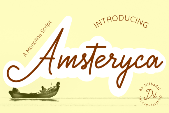 Amsteryca Font - Featured Image