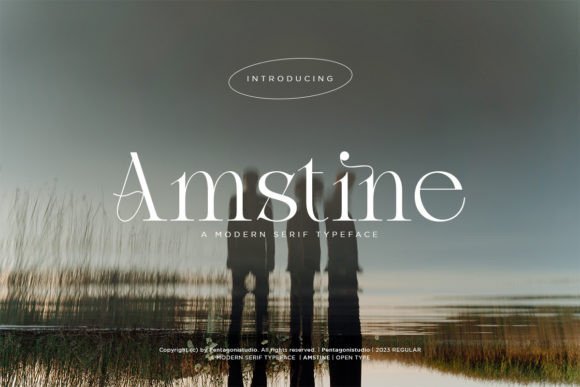 Amstine Font - Featured Image